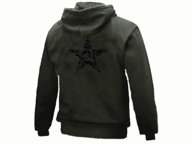 Communist symbols Star w Hammer & sickle retro od green hoodie